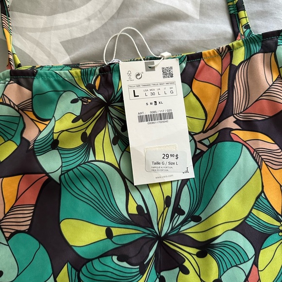 ZARA flowy print top - Picture 6 of 8